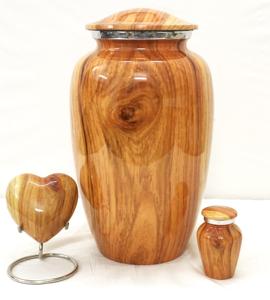 Venta al por mayor Elegance Marble Look Brass Cremation Urns Adult Memorial Metal Urna con bolsa de terciopelo gratis MAX B EXPORTS - Product Image 2