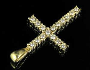 Latest Arrival Simple DesignS925 <b>Sterling</b> <b>Silver</b> With Moissanite Diamond <b>Cross</b> Luxury Jewelry <b>Pendant</b> for Women - Product Image 4