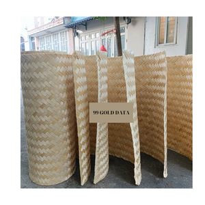 Feuille de sangle en bambou écologique fabriquée à la main matériau de canne tissé pour panneaux muraux et applications de meubles - Product Image 4