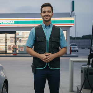 Gilet d'hiver décontracté pour homme, respirant, durable, sans manches, vêtement de travail conçu pour les artisans, les entrepreneurs et les professionnels du chantier - Product Image 2