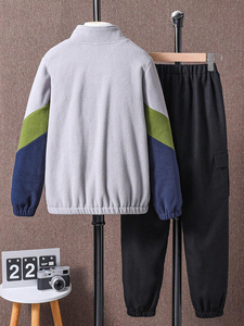 <b>Mens</b> Jogging Suit Track Suit Sweat Suits Custom Logo High Quality Casual Sports Sweat Pants and <b>Pullover</b> 2 Piece Set Tracksuits - Product Image 2