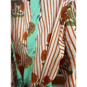 Albornoz Kimono Joyful de Tela Suave, Talla Única, Ropa de Casa con Cierre de Botones y Cordón Ajustable, Versátil para Invierno y Verano - Product Image 3