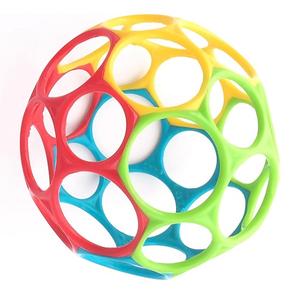 Nouvelle balle classique Bright-Starts Oball Easy Grasp sans BPA, jouet pour bébé en rouge, jaune, vert, bleu, à partir du nouveau-né, 4 pouces - Product Image 1