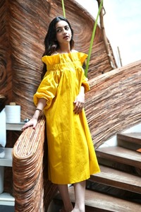 Indian handmade cotton dress woman stylish party wear short dress personalized bride gift summer wear beach wear dress wife gift - Product Image 3