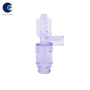 Transparent PC + ABS + <b>Silicone</b> IV Needle-Free Access Adapter Low Residual Neutral Pressure for Medical Injection Infusion - Product Image 3