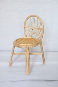 Chaise pour enfant en rotin 100% faite à la main nouveau modèle en forme de soleil pour salle à manger et cuisine - Product Image 2