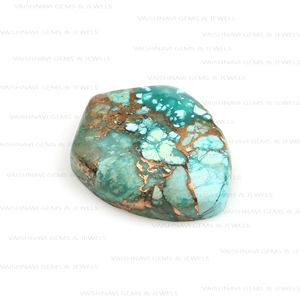 หินคริสโซโคลลาทองแดงคุณภาพสูง15x20มม. อัญมณีหลวมสำหรับทำเครื่องประดับอัญมณี - Product Image 5