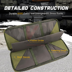 36 42 48 pulgadas doble funda blanda táctica Paintball deportes mochila con cremallera bloqueable poliéster compartimentos acolchados exteriores - Product Image 5