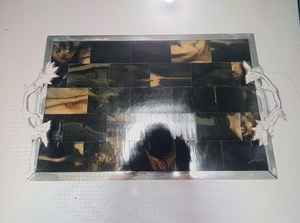 Plateau de service en coquillages naturels à succès en 2026 avec poignée en acrylique, plateau de rangement pour la décoration d'hôtel, plateau en nacre - Product Image 6