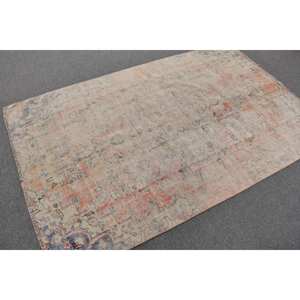 Tradicional Beige azul 4,5X7,1 pies alfombra turca tejido Jacquard Patchwork diseño lana poliéster Material látex para sala de estar pasillo - Product Image 2