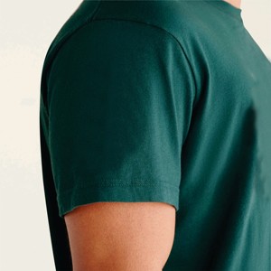 โลโก้ที่กําหนดเองเสื้อยืดแขนสั้นผู้ชาย: ผ้าฝ้ายหวี 220 แกรม, พัฟโฟม 3D พิมพ์กราฟิกที - Product Image 3