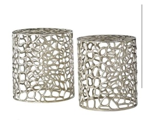 Mesa de centro de aluminio de primera categoría con diseño minimalista y metalistería única, perfecta para salas de estar contemporáneas - Product Image 6