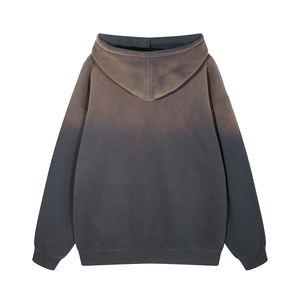 Hombres Full Zip up Hoodie Oversized Men's Hoodies Algodón Poliéster Full Zip up Custom Print Logo Hoodie - Product Image 6