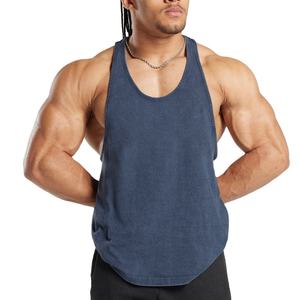 Camiseta sin mangas con protección solar informal sin mangas para hombre, Camiseta holgada de algodón ligero con cuello redondo de Color sólido - Product Image 2