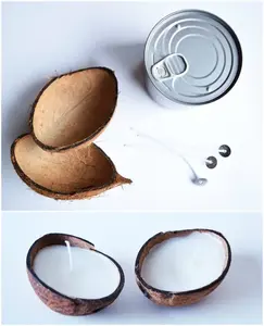 เทียนเปลือกมะพร้าวจาก2023ดอกบัวสีน้ำเงิน - Product Image 1