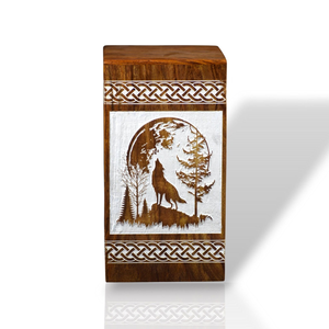 Personalized Rosewood Urn Box Engraved Tree Design <b>Memorial</b> <b>Keepsake</b> - Product Image 3