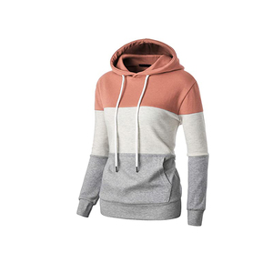 OEM Women's Warm Cotton Hoodies Solid Pattern Pullover Jacket with Zipper Collar Front Logo for <b>Winter</b>-<b>Top</b> Trending Low Price - Product Image 5