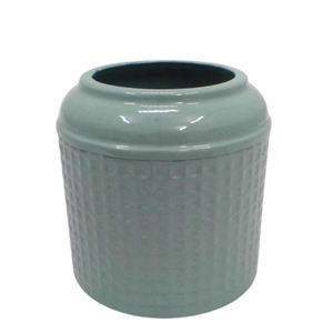 Tall <b>Cylinder</b> Shape Iron Flower <b>Vase</b> Terracotta Color Matte Look for Wedding Table Centerpieces Metal Flower <b>Vase</b> - Product Image 5