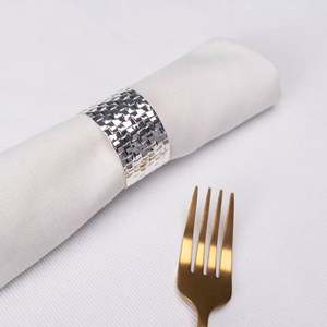 Wholesale custom design metal <b>napkin</b> ring <b>silver</b> for kitchen restaurant home wedding decor hotel office tableware bulk quantity - Product Image 4