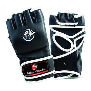 Guantes personalizados Guantes de cuero de gel Lucha Boxeo Saco de boxeo Artes marciales Guantes de boxeo de medio Dedo de cuero profesional - Product Image 6