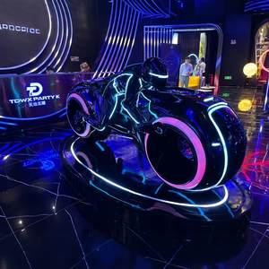 साइबरपंक भविष्य की रोशनी वाली बाइक फिगर नाइट क्लब केटीवी बार प्रवेश किया गया नीयन लाइट लाइट साइंस फिक्शन साइकिल मोटरसाइकिल मूर्तिकला - Product Image 1