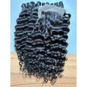 En gros 30 Pouces Brésilien Indien Aligné Cuticule Brut Droite Extensions de Cheveux Humains Non Transformé Bundle Vague Naturelle Bande En Vrac - Product Image 4