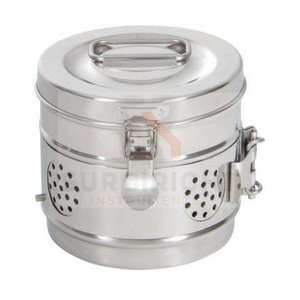 EL MEJOR PRODUCTO DE ESTERILIZADORES 2024 TAMBOR DE VESTIDOR SIN COSTURAS DE ACERO INOXIDABLE (11X9 PULGADAS) de Surgiright Instruments - Product Image 2