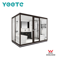 Cabine de douche modulaire multi-zones personnalisée YEETE avec paroi de douche en verre Neo Angle, composants certifiés WaterMark, OEM ODM