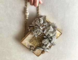 Sac à main clouté en laiton avec pierre pour femmes soirée vadrouille personnalisé pochette de luxe en nacre pour femmes sac à main - Product Image 5