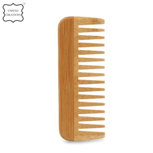 Peigne en bambou à dents fines biodégradable écologique fabriqué à la main personnalisé peigne en bambou en bois pour usage domestique - Product Image 2
