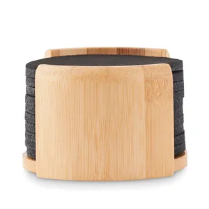 Sottobicchieri Promozionali Sostenibili BAHIA RPET, Sottobicchieri Ecologici per Merchandising - Product Image 5