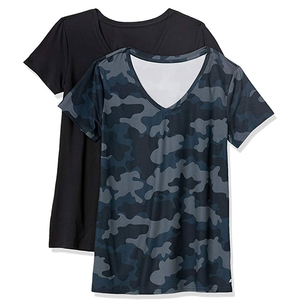 Bajo MOQ Último diseño Mujeres Camisetas de gran tamaño Ropa de verano Mujeres Camisetas de gran tamaño - Product Image 1