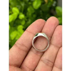 925 Silver Natural Ruby <b>Ring</b> Fashionable Vintage <b>Statement</b> Style Trendy Bezel Setting Free Size Licensed Private Brand - Product Image 5