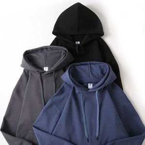 เสื้อผ้าแนวสตรีทวินเทจของผู้หญิงเสื้อมีฮู้ดลายนูนโอเวอร์ไซส์ผ้าฝ้ายผ้าฟลีซทำจากผ้าฟลีซผ้าเกล็ดปลาขนาดใหญ่โลโก้ออกแบบได้ตามต้องการ - Product Image 4