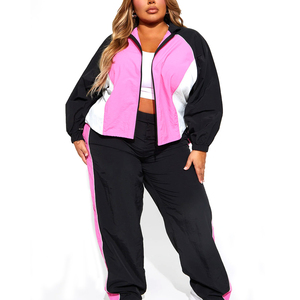 Chaqueta Cortavientos Transpirable de Alta Calidad para Mujer, por Encima de la Rodilla, Conjunto Casual de Dos Piezas, Opción de Talla Grande, Personalizable OEM, 100% Algodón - Product Image 2