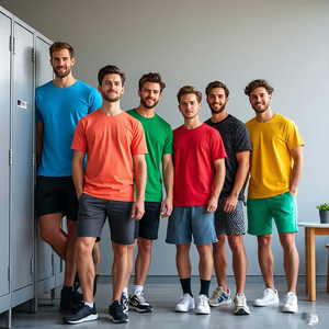 T-shirts à manches courtes de grande taille ensembles de shorts pour hommes ensembles jumeaux de course à pied de jogging et de sublimation ensembles de shorts imprimés surdimensionnés pour hommes - Product Image 4