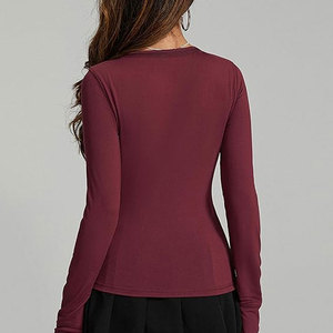 Camisetas de estilo de manga regular para mujer hechas en algodón 100%/camisetas de manga larga para mujer disponibles en todos los tamaños - Product Image 2