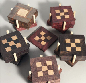 Posavasos de madera de la mejor calidad Color marrón Forma redonda Diseño elegante-Venta caliente Sacacorchos y abridores - Product Image 5