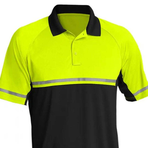 Camisa de seguridad de trabajo Unisex de alta visibilidad Camisas de seguridad para hombres hechas en Pakistán Cinta reflectante Ropa DE TRABAJO Polos de seguridad - Product Image 5