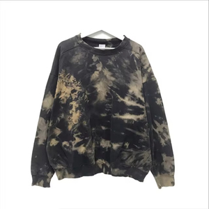 Venta al por mayor personalizado rojo Tie-Dye impreso mujeres XS tamaño sudaderas nueva moda PULLOVER Logo corte corto invierno hecho Jersey tela - Product Image 5