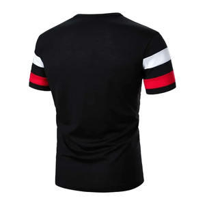 Meilleure qualité 100% coton T-shirt à manches courtes multicolore pour hommes Anti-rides séchage rapide Design personnalisé T-shirt tricoté décontracté - Product Image 2