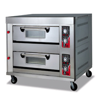 Nouveau four à sole électrique avec 2 à 16 plateaux pour la cuisson commerciale - Haute productivité, en acier inoxydable, pour le pain, les gâteaux, la pizza, les fruits et les noix