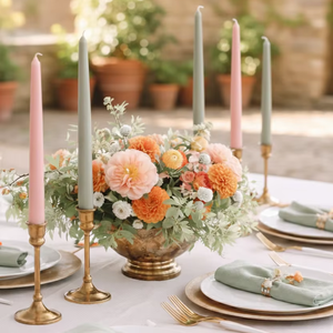 Elegant Matte Taper <b>Candles</b> Soy Wax Floral Fragrance Smokeless High Quality for Clean Steady <b>Long</b>-<b>Lasting</b> Christmas Halloween - Product Image 3