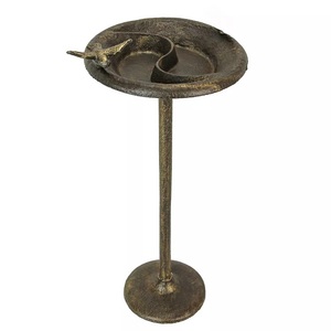 Dernier modèle de décoration de jardin métallique extérieure Bain d'oiseau noir pour jardin et balcon de maison - Product Image 2