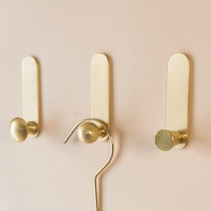 Cintre mural en laiton massif avec 4 broches or porte de salle de bain et chiffons muraux crochet de suspension à bas prix - Product Image 2