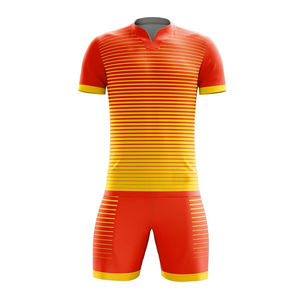 Haut tendant les derniers ensembles d'uniformes de football de conception demi douille multicolore confortable durable équipe faite sur commande imperméable légère d'OEM - Product Image 5