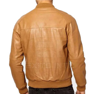 Veste en cuir pour homme, col montant, haute qualité, prix bas, nouvelle arrivée, sur mesure, style streetwear - Product Image 3