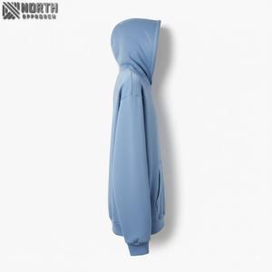 Conjunto de Jogger con capucha negro sólido de algodón 100% de alta calidad personalizado a granel, diseño de bolsillo, ropa de invierno transpirable de secado rápido, para - Product Image 6