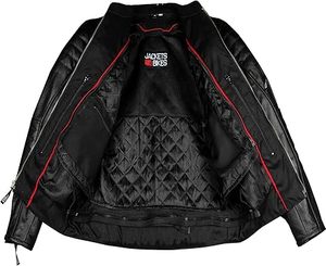 Veste de motard en cuir surdimensionnée d'hiver personnalisée ODM OEM pour hommes, col montant, style zippé, haute qualité, design de poche personnalisé - Product Image 2