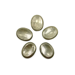 Feng Shui & Fairy Style Cristal Poli Pouce Pyrite Pierre Précieuse de Guérison pour Palm Worry Crystal Worry Stone - Product Image 3